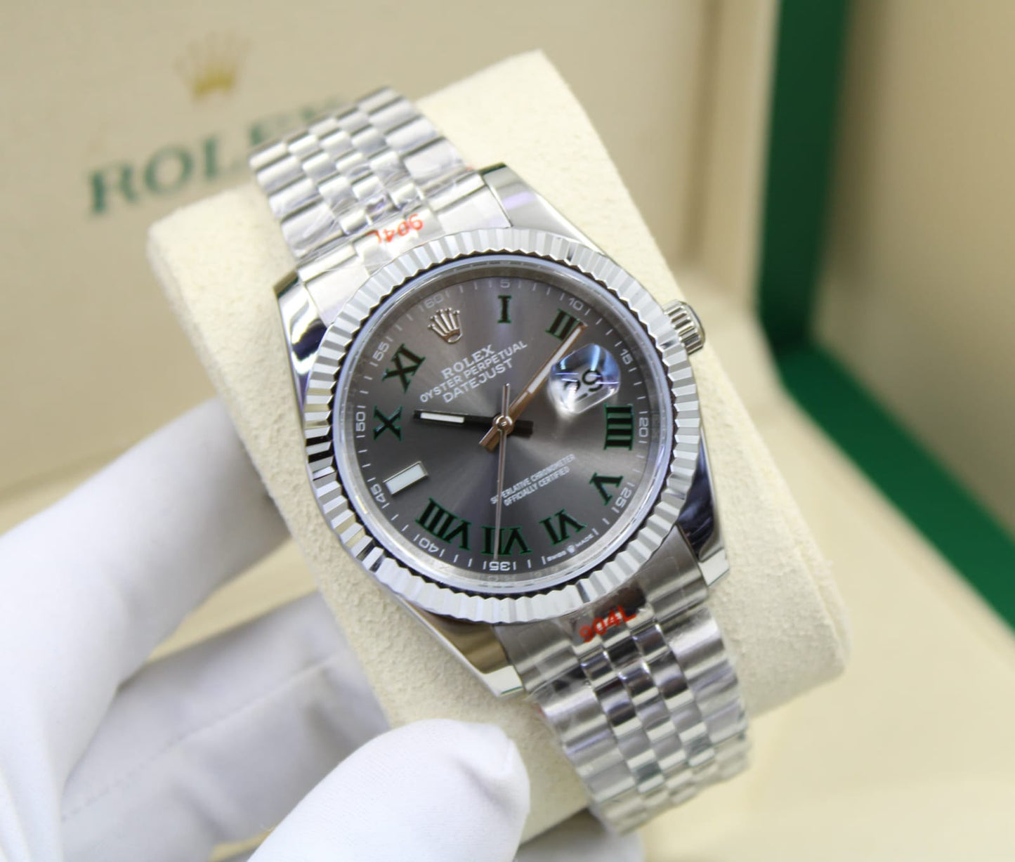 Rolex Roman Just-Date Black Dial