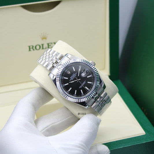 Rolex Just-Date Black Dial