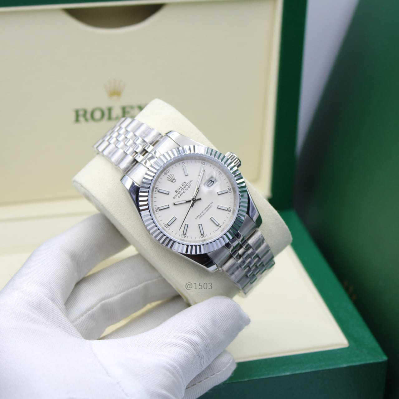 Rolex Just-Date White Dial