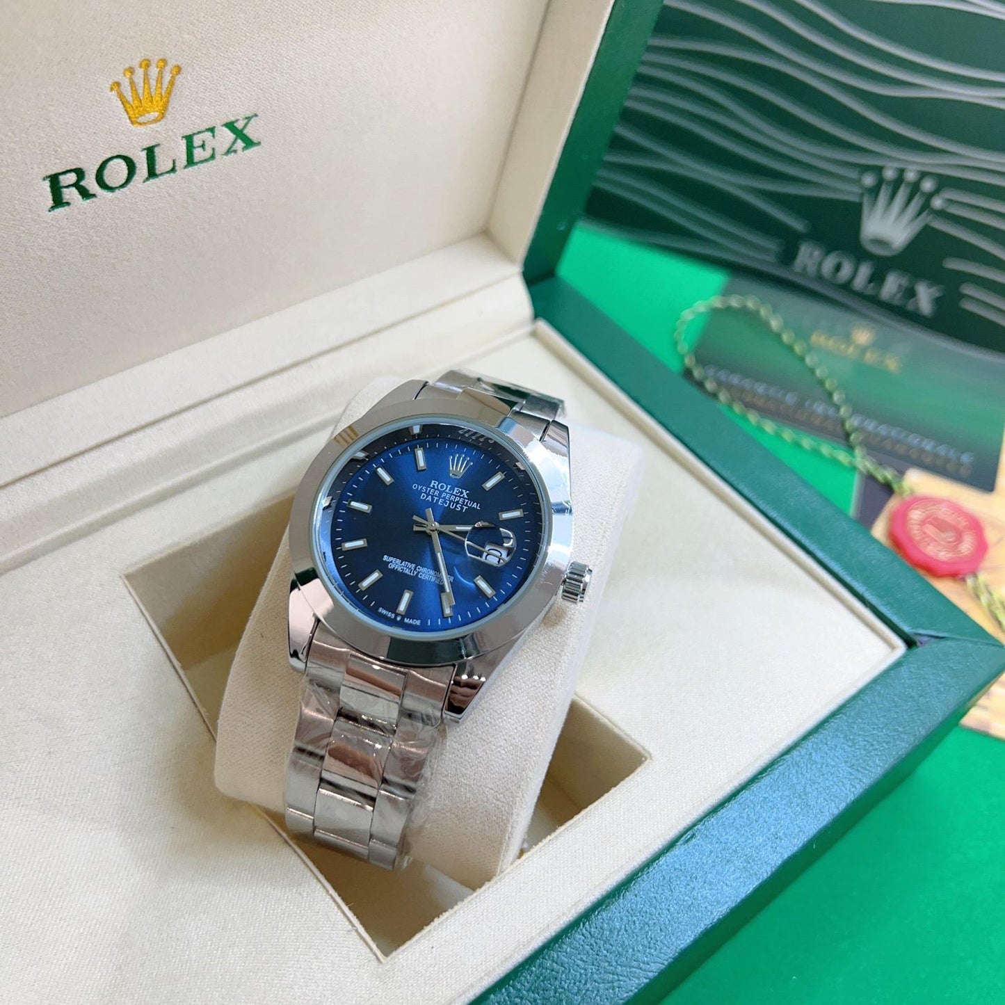 Rolex Just-Date Plane Blue Dial