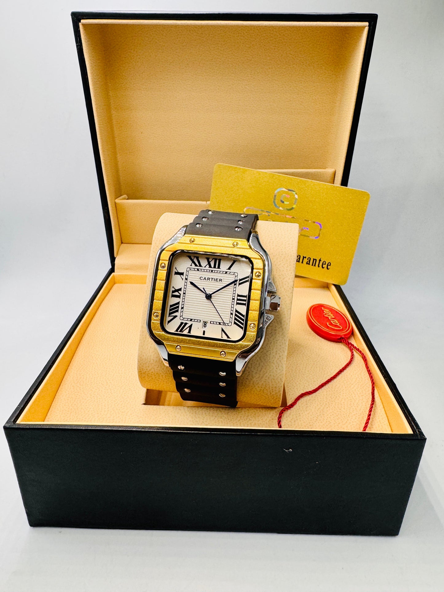 Gold Dial Strap Watch