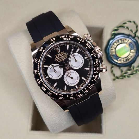 Rolex Daytona Rose Gold Strap Dial