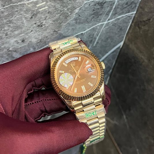 Day-Date chocolate dial