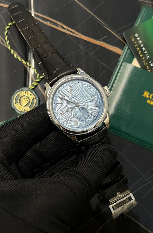 Oyester Perpetual  platinum model ice-blue  dial