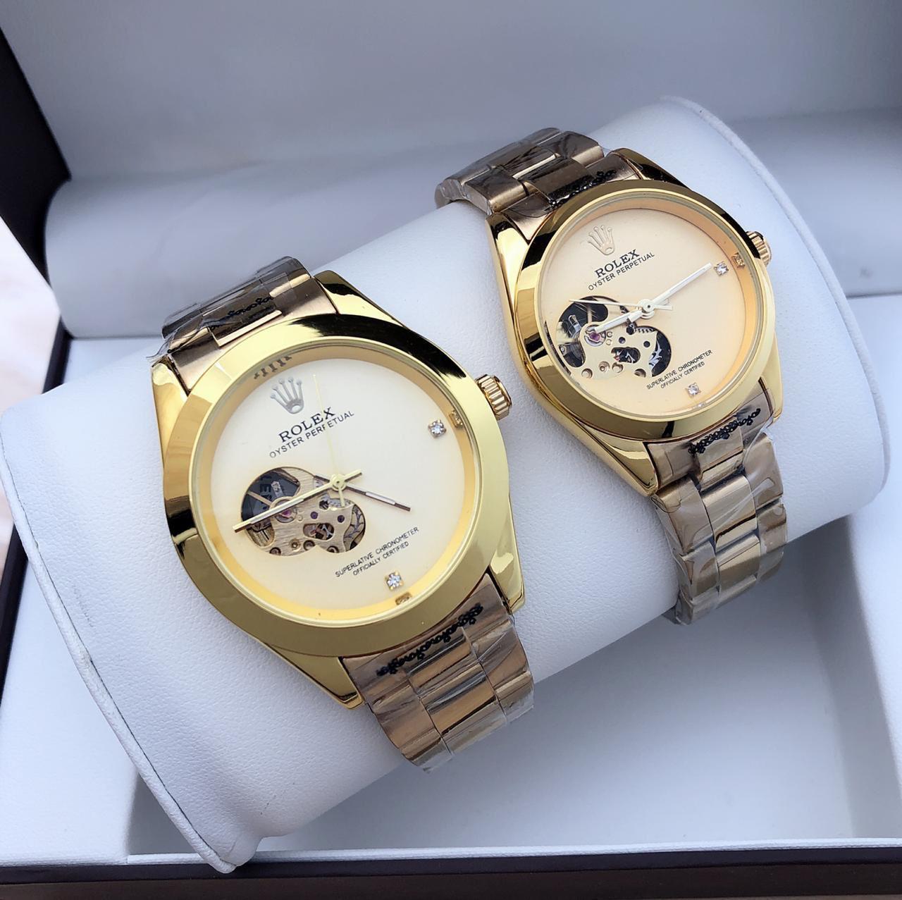 Rolex Automatic Couple Watch Design 1