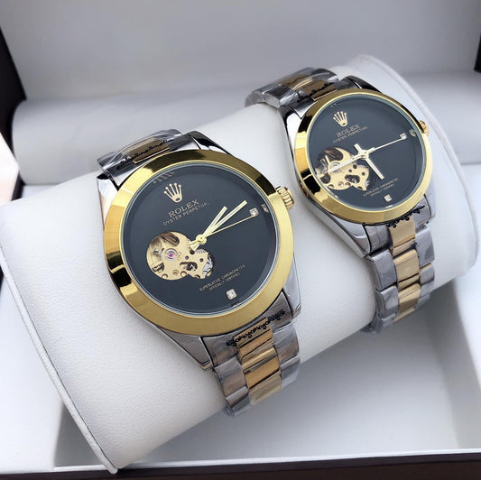 Rolex Automatic Couple Watch Design 1