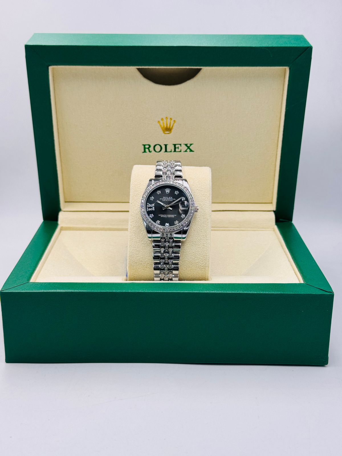 Girls Rolex DateJust Damiond Dial Watch Design 1