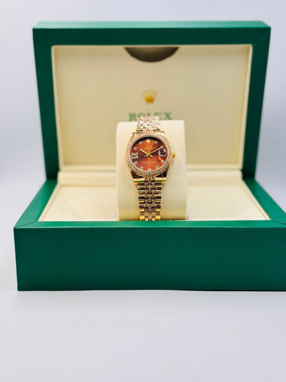 Girls Rolex DateJust Damiond Dial Watch Design 1