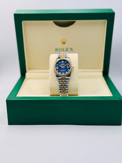 Girls Rolex DateJust Damiond Dial Watch Design 1