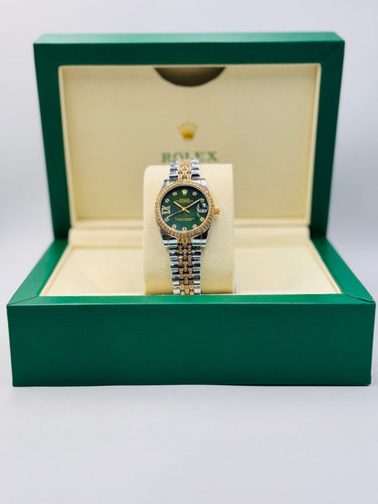 Girls Rolex DateJust Damiond Dial Watch Design 1