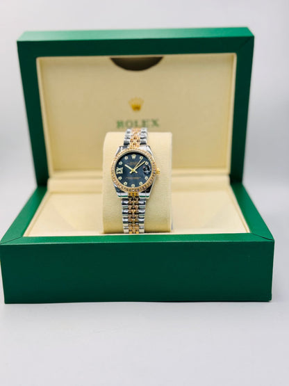 Girls Rolex DateJust Damiond Dial Watch Design 1