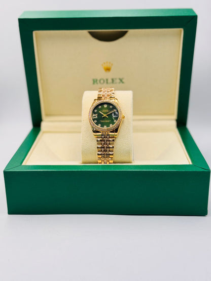 Girls Rolex DateJust Damiond Dial Watch Design 1