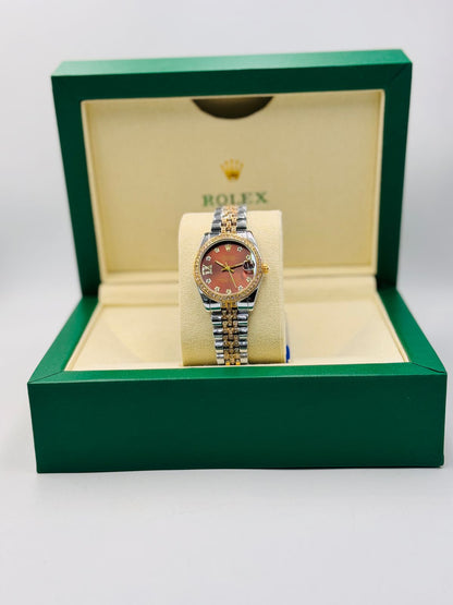 Girls Rolex DateJust Damiond Dial Watch Design 1