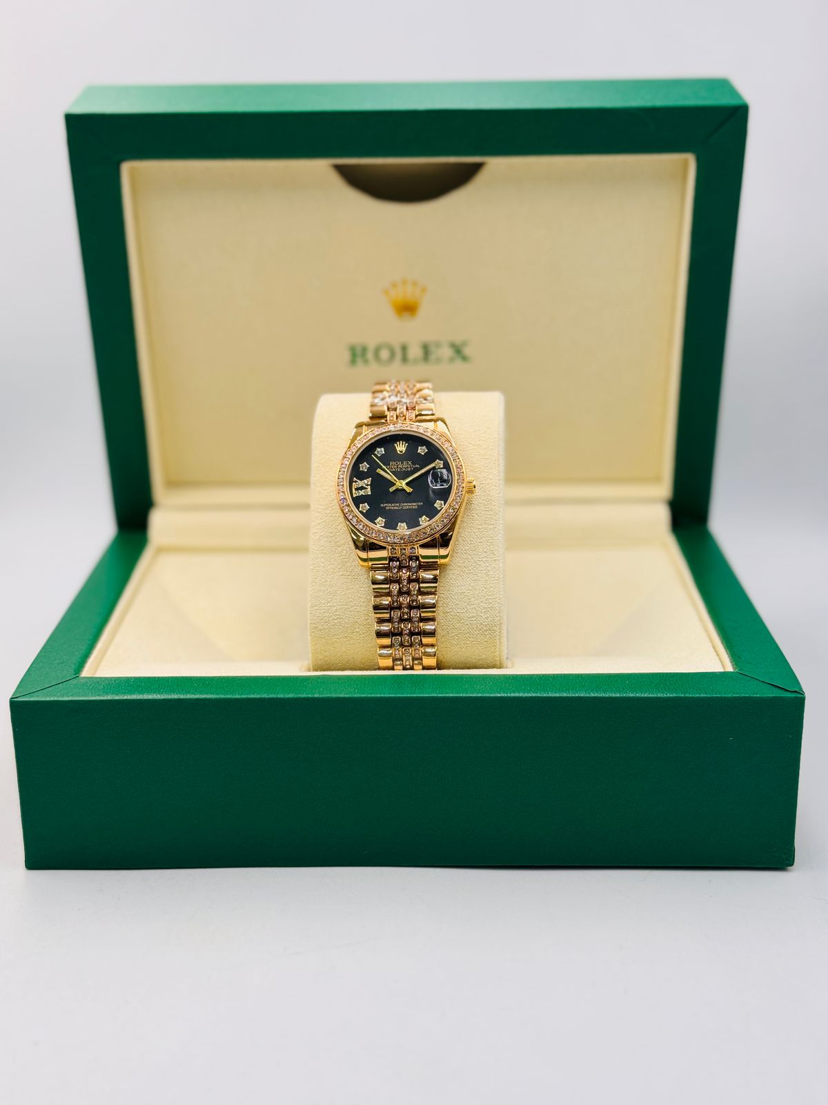 Girls Rolex DateJust Damiond Dial Watch Design 1