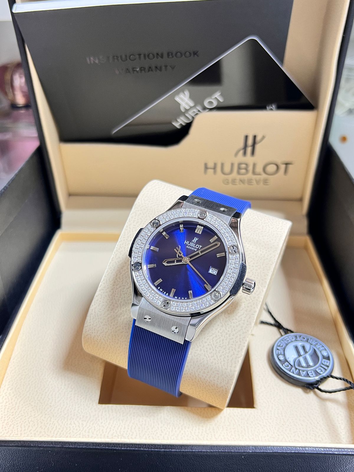 Girls Hublot Strap Automatic Watch