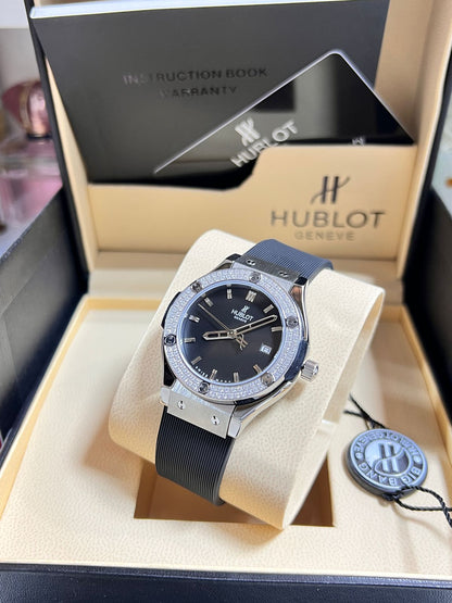 Girls Hublot Strap Automatic Watch