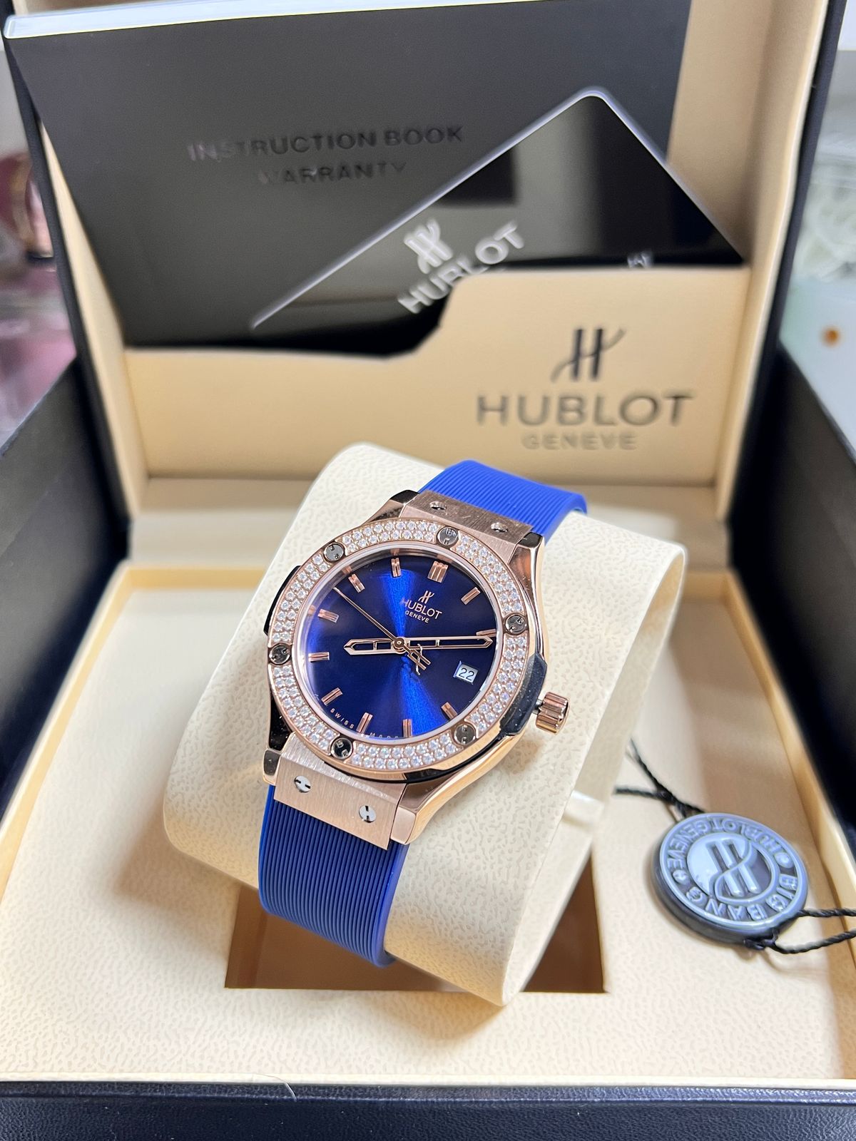 Girls Hublot Strap Automatic Watch