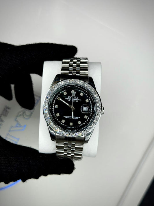 Rolex Just-Date Diamond Stone Dial