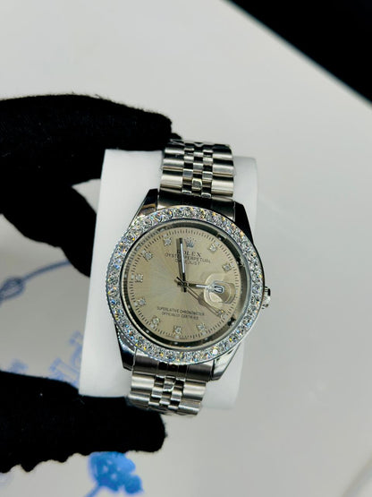 Rolex Just-Date Diamond Stone Dial